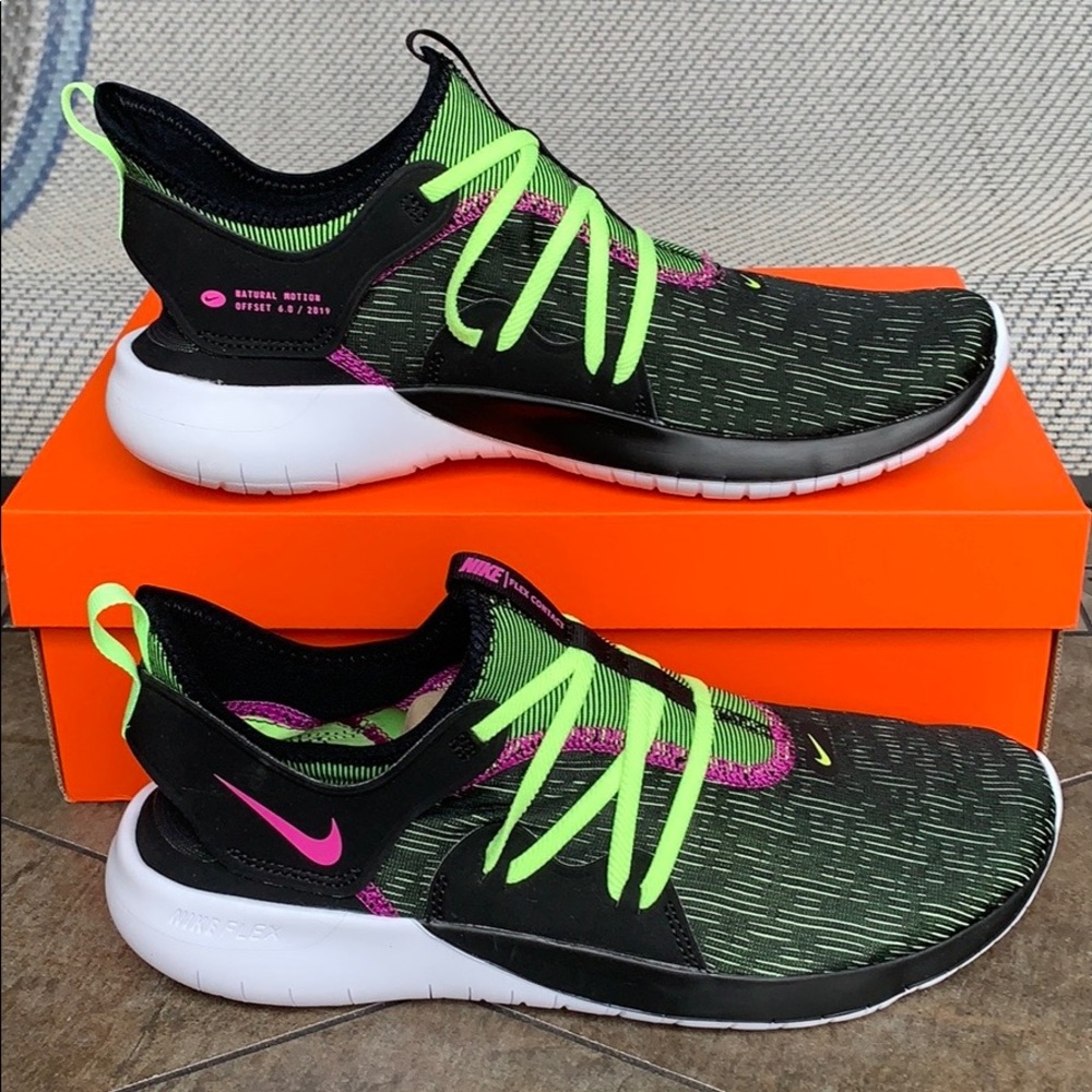 NIKE FLEX CONTACT 3 black/volt glow-hyper violet M - Picture 15 of 16